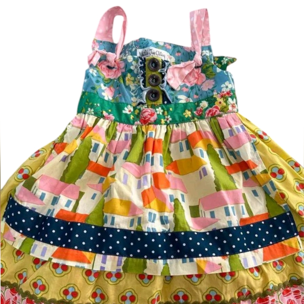 Matilda Jane Apron Patchwork dress 18 months